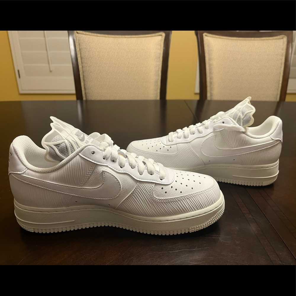 New Nike Air Force 1 White Goddess Sneaker Shoes Size US 10.5 - Picture 10 of 12